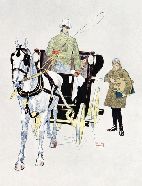 Vintage carriage 1893 by Edward Penfield by IStockHistory com