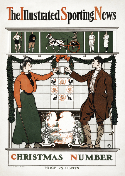 The Illustrated Sporting News. Christmas number ca. 1890-1900 by Edward Penfield by IStockHistory com