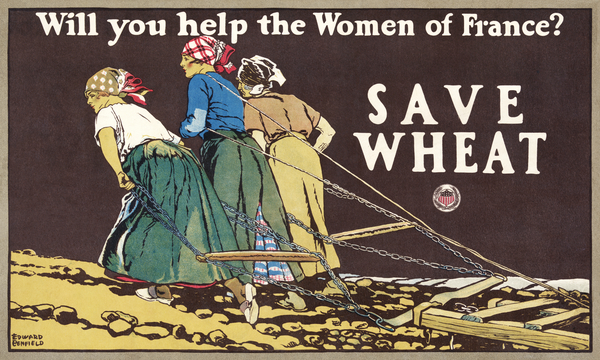 Will you help the women of France? 1918 by Edward Penfield by IStockHistory com
