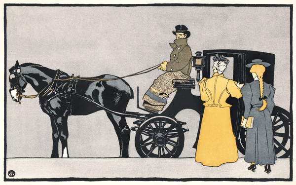 Horse carriage 1898 by Edward Penfield by IStockHistory com