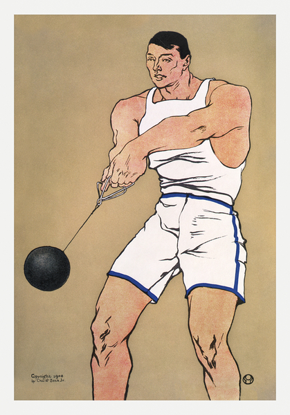 Hammer thrower ca. 1908 by Edward Penfield by IStockHistory com