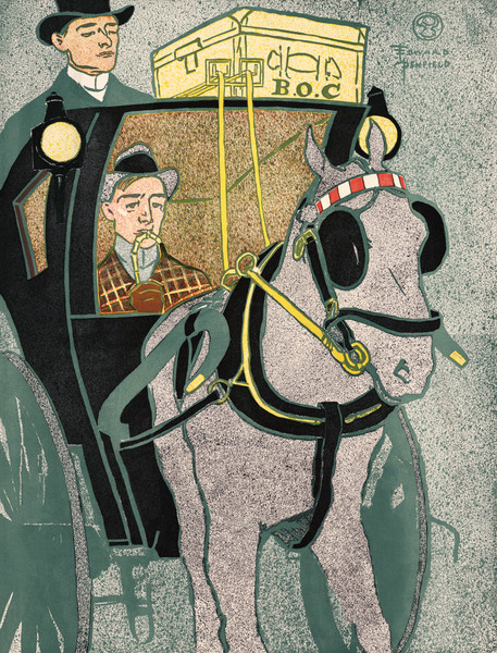 Man in carriage 1896 by Edward Penfield by IStockHistory com