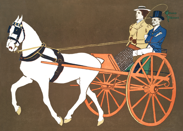 Women in Carriage ca. 1890-1907 by Edward Penfield by IStockHistory com