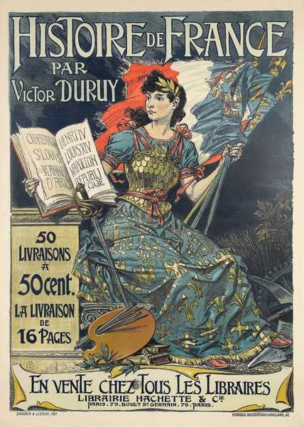Histoire De France 1895 Poster by Eugène Samuel Grasset by IStockHistory com