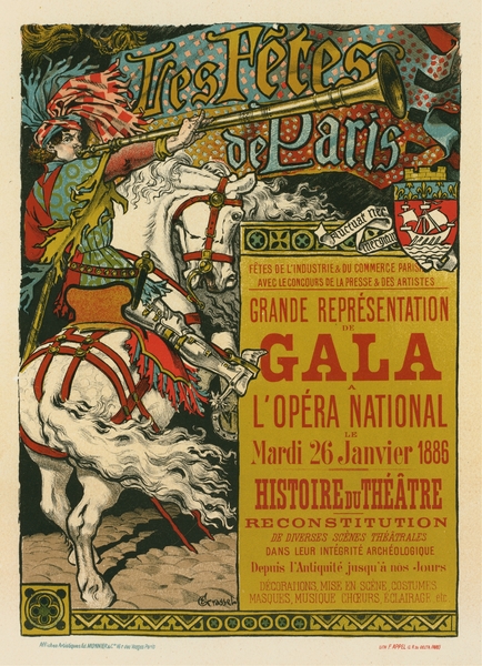 Fêtes De Paris 1897 Poster by Eugène Samuel Grasset by IStockHistory com