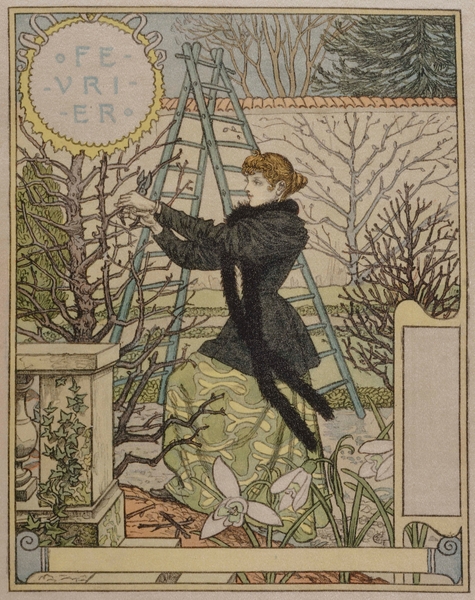 Février 1896-1898 Poster by Eugène Samuel Grasset by IStockHistory com