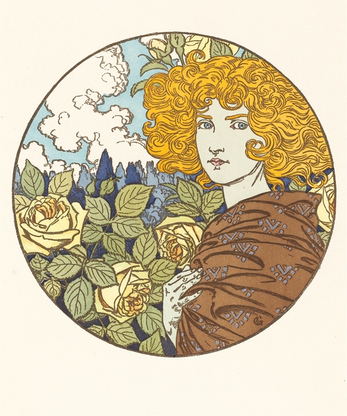 Jalousie Jealousy Illustration by Eugène Samuel Grasset by IStockHistory com