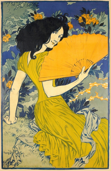 L’Éventail Illustration by Eugène Samuel Grasset by IStockHistory com