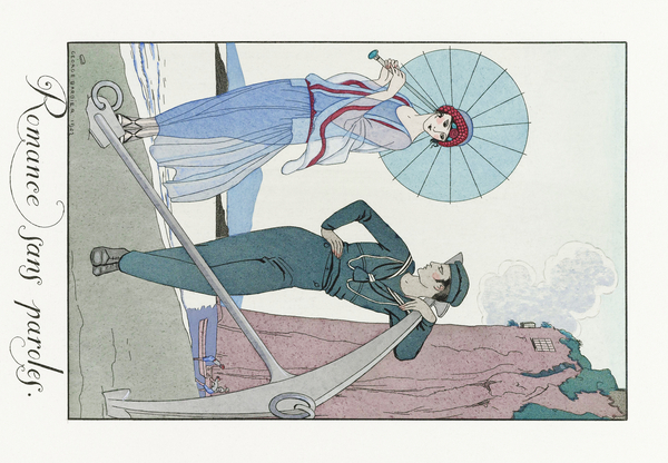 Romance sans paroles 1923 fashion illustration  by George Barbier.  by IStockHistory com