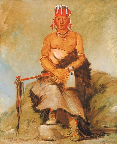 A’h-Sha-La-Cóots-Ah Mole In The Forehead Chief of The Republican Pawnee 1832  by IStockHistory com