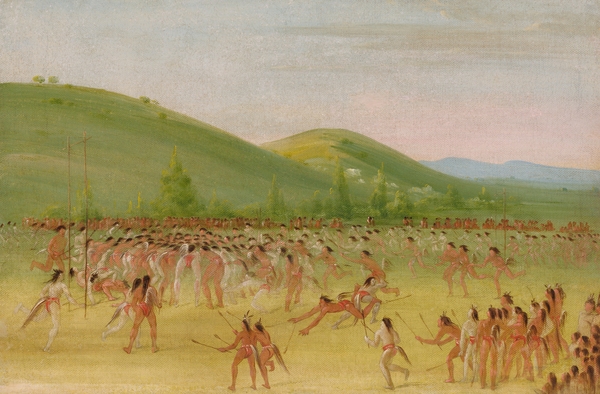 Ball-Play of The Choctaw–Ball Down 1834-1835 by IStockHistory com