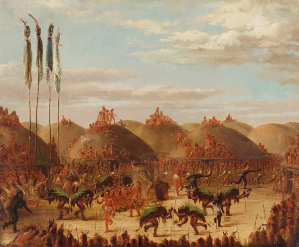 Bull Dance Mandan O-Kee-Pa Ceremony 1832 by IStockHistory com
