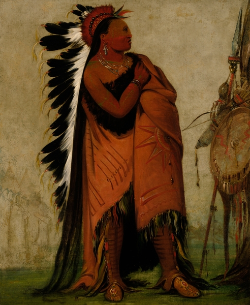 Eé-Hee-A-Duck-Cée-A He Who Ties His Hair Before 1832 by IStockHistory com