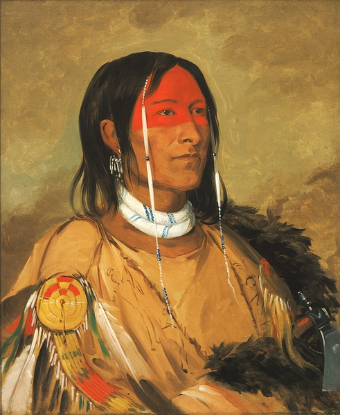 Eeh-Tow-Wées-Ka-Zeet He Who Has Eyes Behind Him Also Known As Broken Arm a Foremost Brave 1832 by IStockHistory com