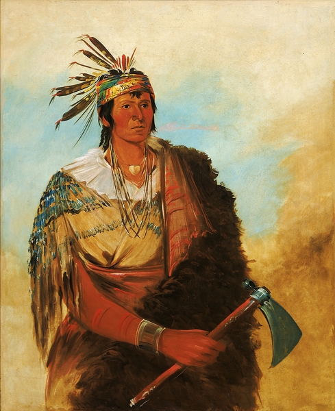 Go-To-Ków-Páh-Ah Stands By Himself a Distinguished Brave 1830 by IStockHistory com