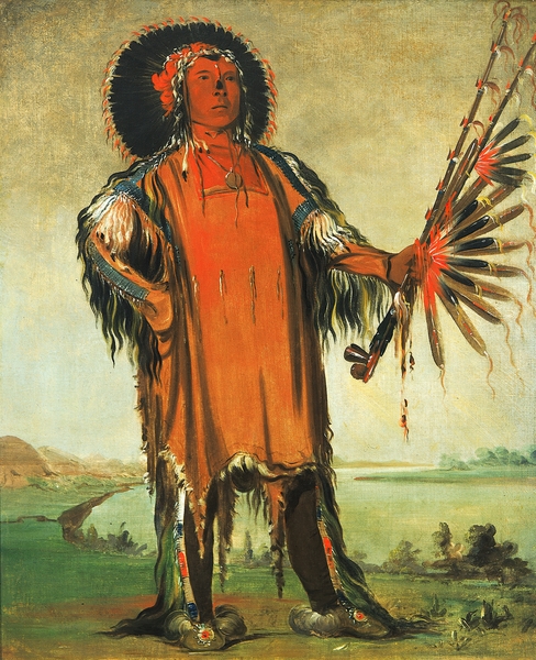 Ha-Na-Tá-Nu-Maúk Wolf Chief Head Chief of The Tribe 1832 by IStockHistory com