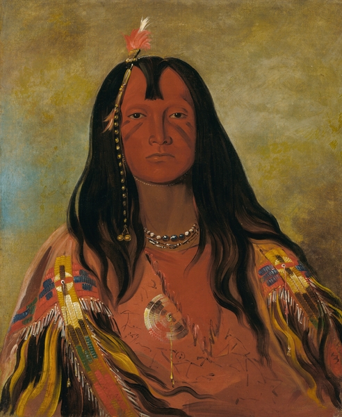 H’co-A-H’co-A-H’cotes-Min No Horns On His Head a Brave 1832 by IStockHistory com
