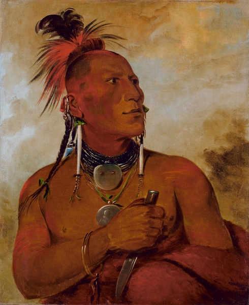 Meach-O-Shín-Gaw Little White Bear a Distinguished Brave 1832 by IStockHistory com