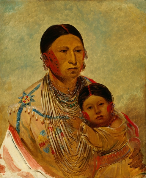 Ru-Ton-Ye-Wee-Ma Strutting Pigeon Wife of White Cloud 1844 by IStockHistory com