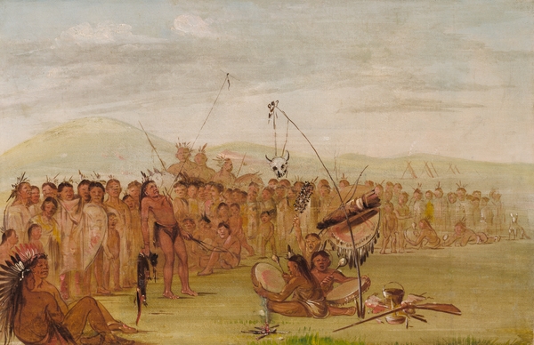 Self-Torture In a Sioux Religious Ceremony 1835-1837 by IStockHistory com