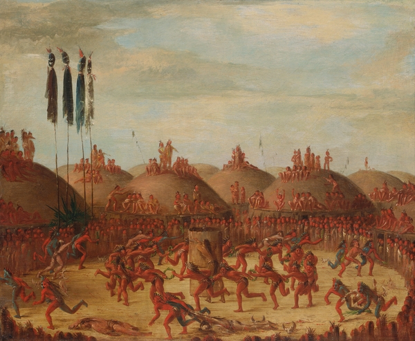 The Last Race Mandan O-Kee-Pa Ceremony 1832 by IStockHistory com