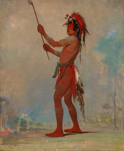 We-Chúsh-Ta-Dóo-Ta Red Man a Distinguished Ball Player 1835 by IStockHistory com