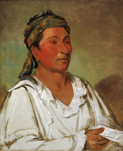 Lay-lóo-ah-pee-ái-shee-kaw Grass Bush and Blossom Semicivilized 1830 by IStockHistory com