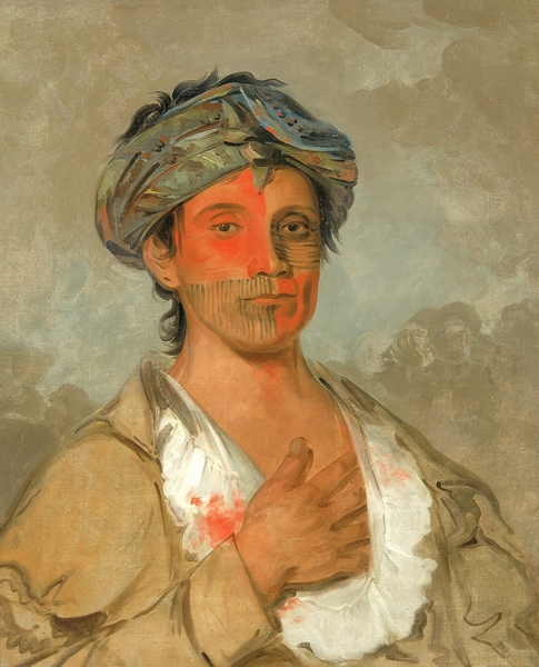 Pah-te-cóo-saw Straight Man Semicivilized 1830 by IStockHistory com