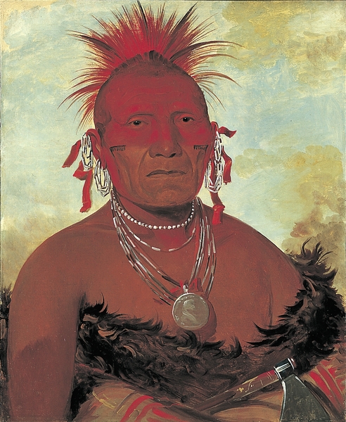 Shón-ka-ki-he-ga Horse Chief Grand Pawnee Head Chief 1832 by IStockHistory com