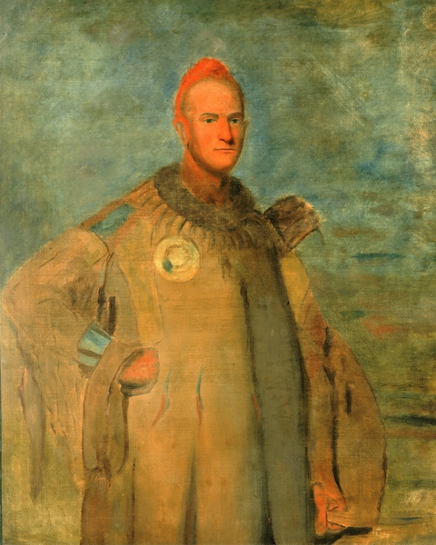 Theodore Burr Catlin in Indian Costume 1840-1841 by IStockHistory com