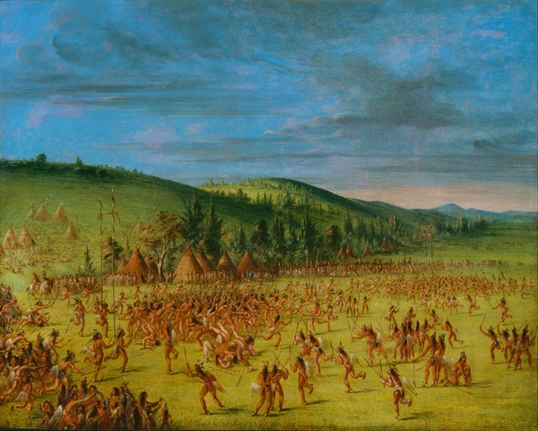 Ball-play of the Choctaw–Ball Up by IStockHistory com