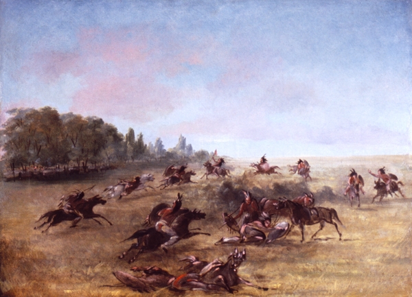 Mounted War Party Scouring A Thicket 1846-1848 by IStockHistory com