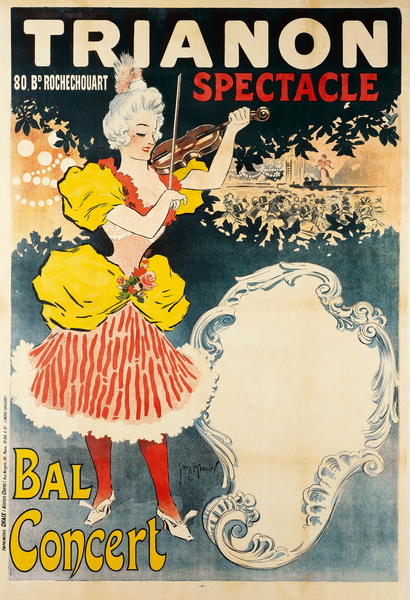 Trianon 80 Bd Rochechouart Spectacle Bal Concert 1897 Posters by Georges Meunier by IStockHistory com