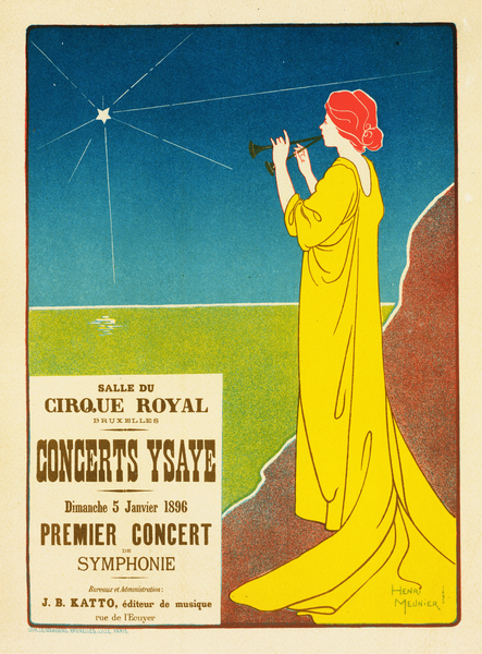 Concerts Ysaye 1896 Posters by Georges Meunier by IStockHistory com