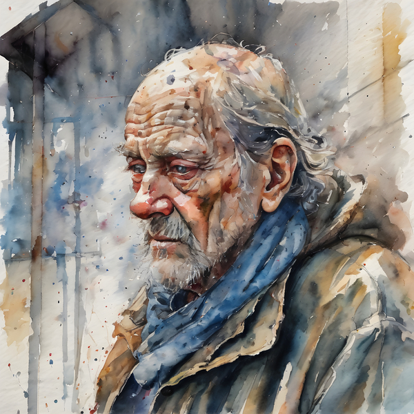 Watercolor I Have Nothing By Bruce Lazarus by IStockHistory com