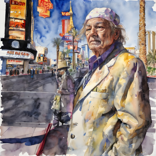 Watercolor Beyond Broke By Bruce Lazarus by IStockHistory com