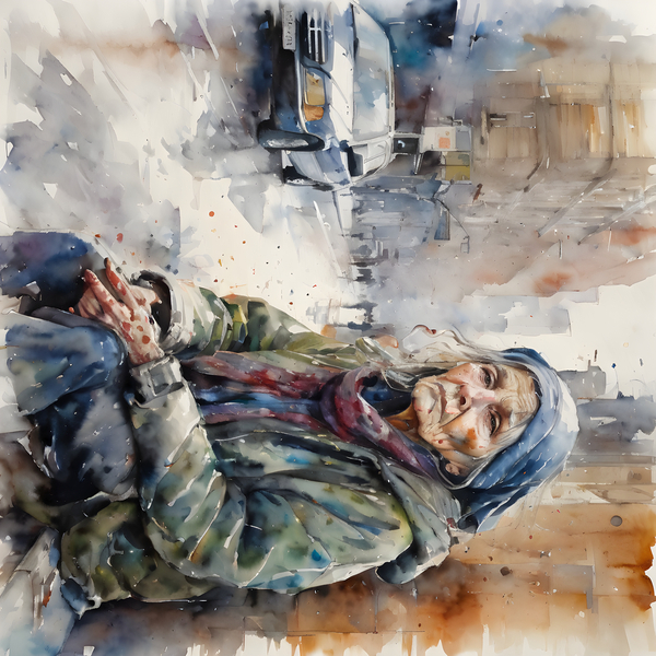 Watercolor“Just Me” By Bruce Lazarus by IStockHistory com