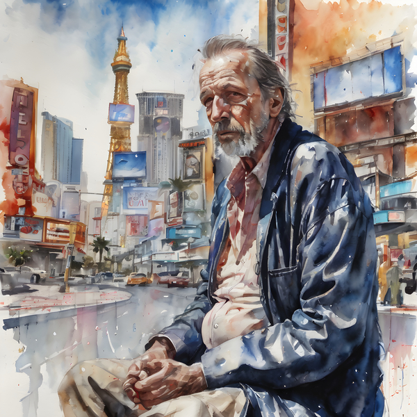 Watercolor “Oh Well By Bruce Lazarus by IStockHistory com