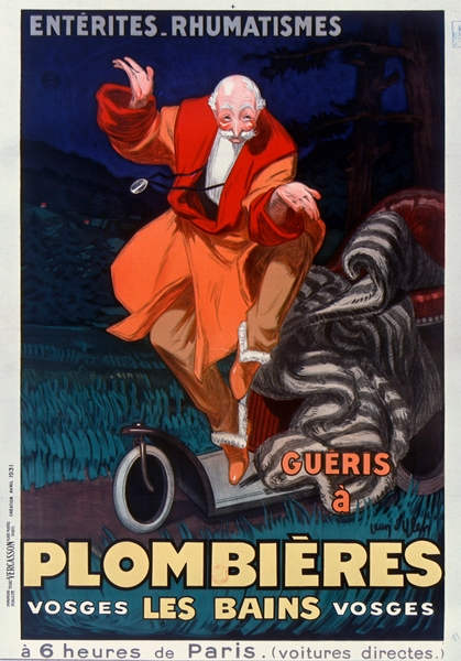 Entérites rhumatismes guéris à Plombières les Bains Vosges 1931 by Jean dYlen Poster by IStockHistory com