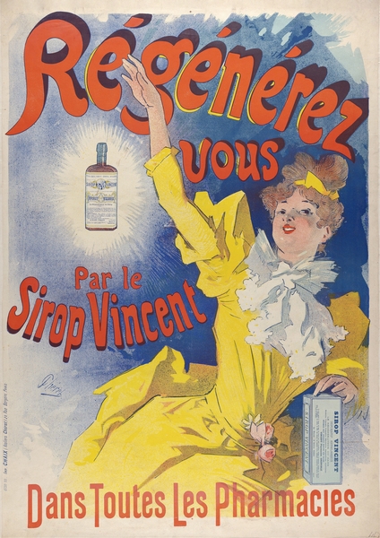 Sirop Vincent 1893 Poster by Jules Chéret by IStockHistory com
