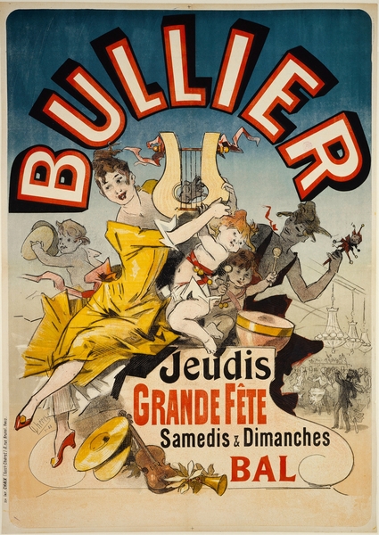 Bullier Jeudis Grande Fete Samedis And Dimanches Bal 1888 Poster by Jules Chéret by IStockHistory com