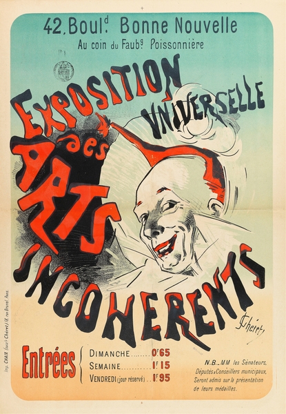 Exposition Universelle Des Arts Incoherents 1889 Poster by Jules Chéret by IStockHistory com