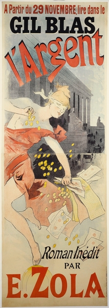 Gil Blas L’argent 1890 Poster by Jules Chéret by IStockHistory com