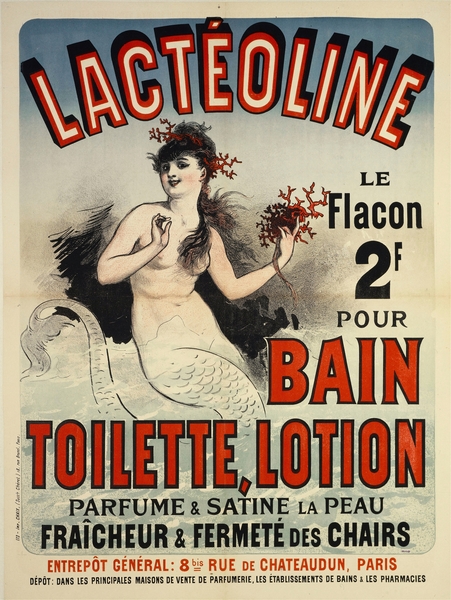 LacteolineBain Toilette Lotion 1884 Poster by Jules Chéret by IStockHistory com