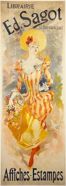 Librairie Ed.Sagot 1891 Poster by Jules Chéret by IStockHistory com