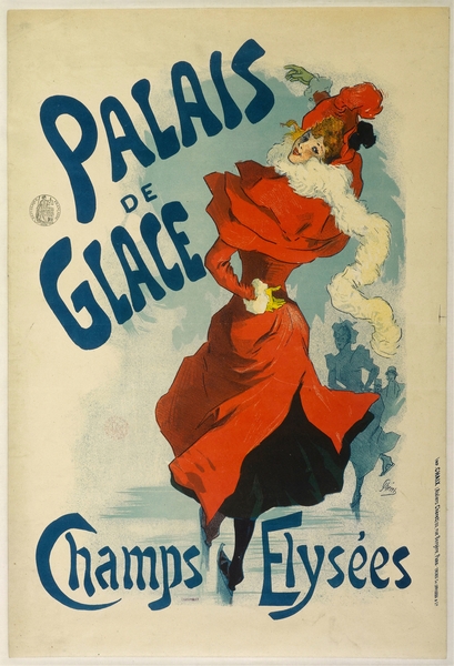 Palais De Glace Champs Elysées 1893 Poster by Jules Chéret by IStockHistory com