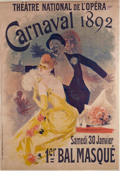 Theatre National De L’opera Carnaval 1892 1892 Poster by Jules Chéret by IStockHistory com