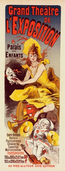 Grand Théâtre De L’exposition 1900 Poster by Jules Chéret by IStockHistory com