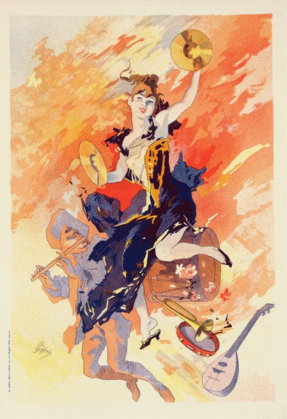 La Musique 1900 Poster by Jules Chéret by IStockHistory com
