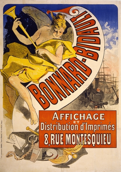 Bonnard-Bidault affichage et distribution d’imprimés 1836-1932 Poster by Jules Chéret by IStockHistory com